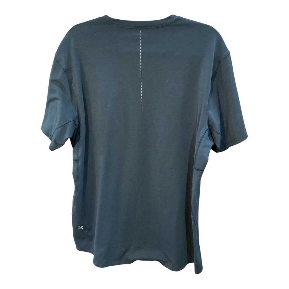 Lululemon Mens Metal Vent Tech SSleeve Shirt Dark Blue Grey Training Top Sz L - Picture 2 of 3